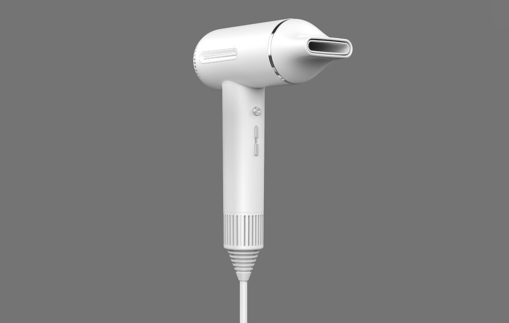 Suszarka INFACE ZH-09GW Biały 1500W wygodna konstrukcja waga wymiary  Przewód o długości 1,8 m  Niski poziom hałasu do 67 dB 