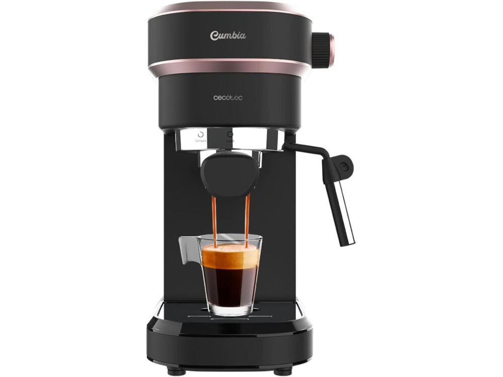Ekspres CECOTEC Cafelizzia 890 Różowy elegancja funkcjonalność stylowa konstrukcja różowy kolor stal nierdzewna moc 1350 W ulubione napoje espresso cappuccino aromatyczny napar stylowy design elegancki dodatek w kuchni