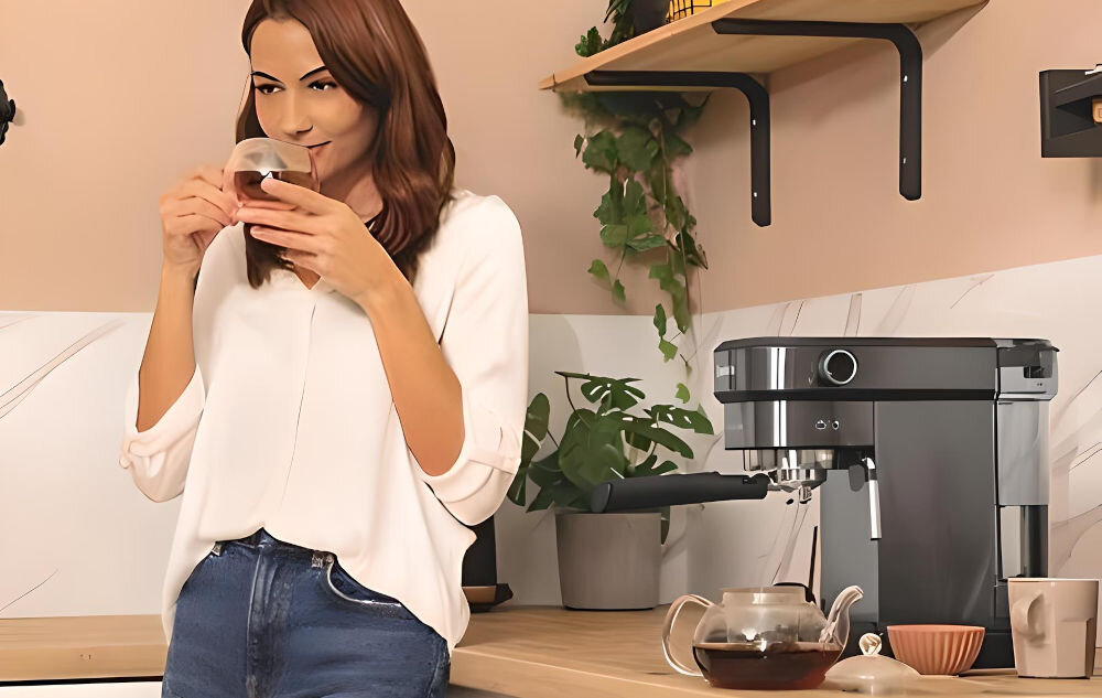 Ekspres CECOTEC Cafelizzia 890 Szary dla miłośników herbaty gorąca woda odpowiednia temperatura aromatyczne napary różnorodne napoje wszechstronny dla kawoszy i herbaciarzy 