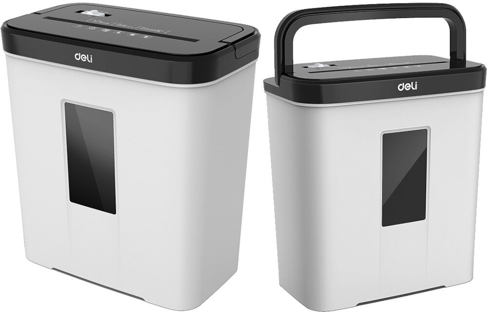 Niszczarka DELI E9939 zbiornik pojemnść panel kontrolny głośność