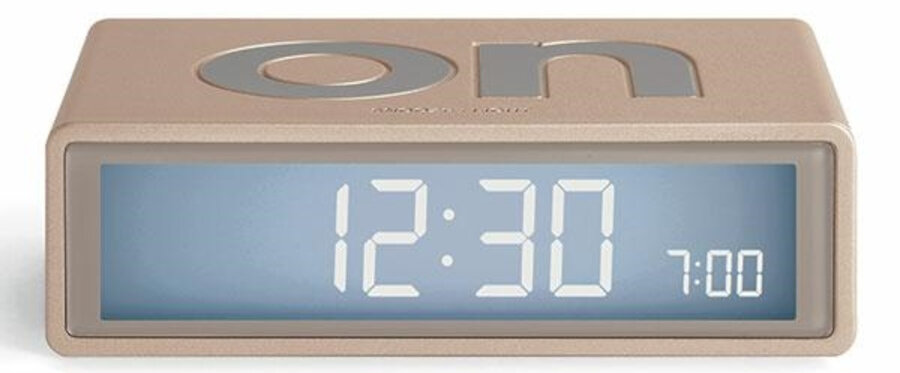 Budzik LEXON Flip Travel  - podświetlenie