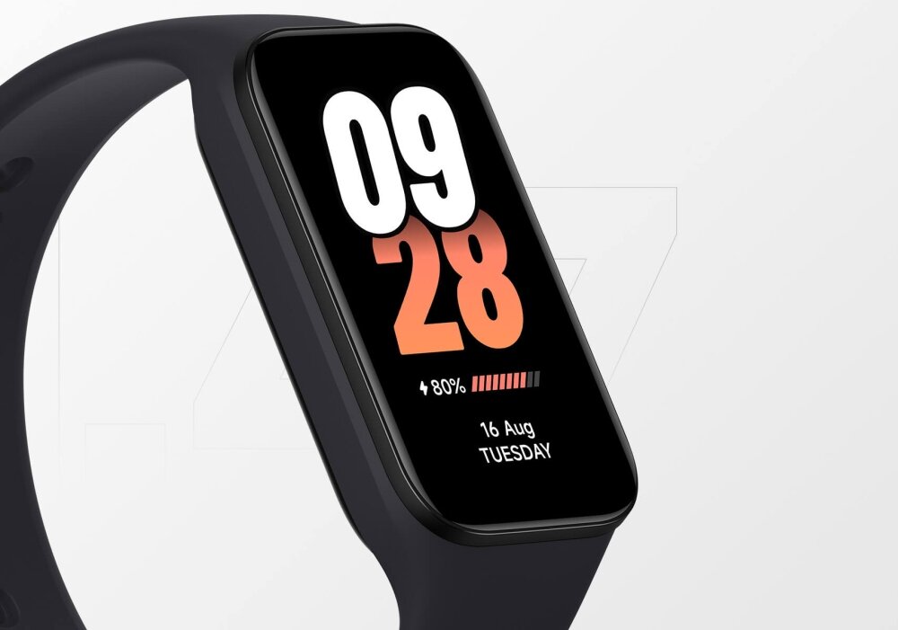 Smartband XIAOMI Mi Band 8 Active ekran bateria czujniki zdrowie sport pasek ładowanie pojemność rozdzielczość łączność sterowanie krew puls rozmowy smartfon aplikacja