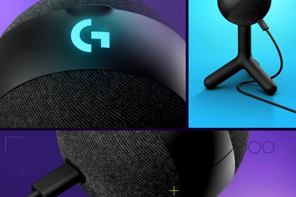 Mikrofon LOGITECH Yeti Orb Czarny wygląd podłączenie port gwint