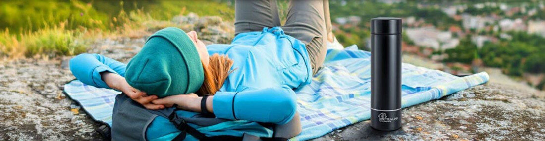 Termos EXTRALINK Travel Mug LED Czarny 500 ml wygląd design tło prezentacja wizualizacja Zabierz go ze sobą!