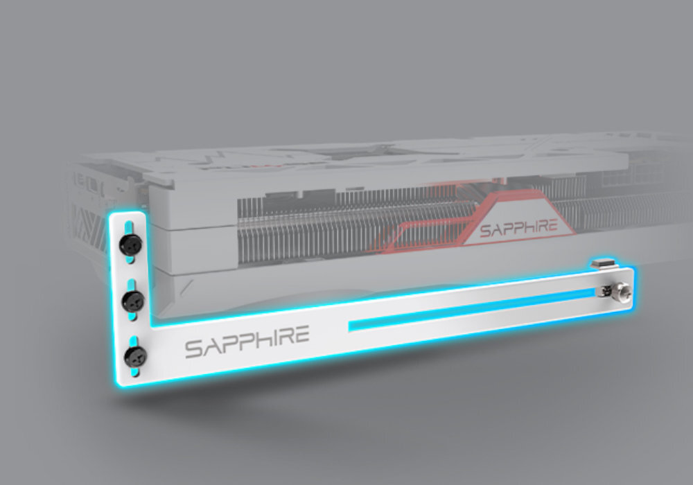 Karta graficzna SAPPHIRE Pure Radeon RX 7700 XT Pure 12GB - Wzmacniana metalowa rama