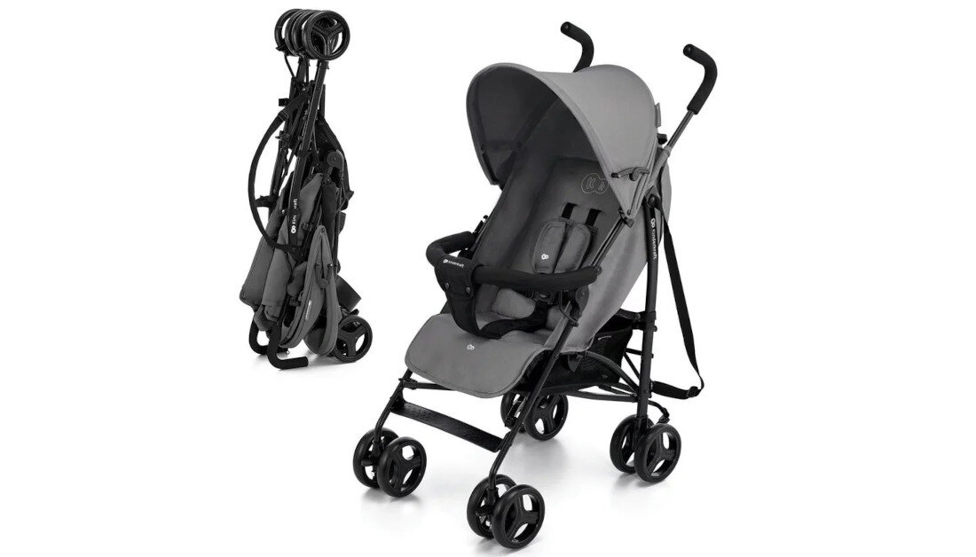 Wózek spacerowy KINDERKRAFT Tik szary wygląd design prezentacja wizualizacja na każdy dzień