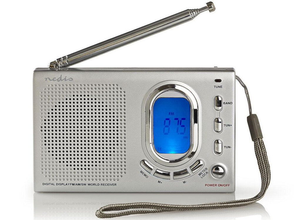 Radio NEDIS RDWR1000GY Kompaktowa konstrukcja