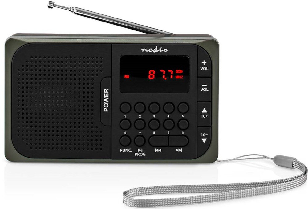 Radio NEDIS RDFM2100GY 50 zaprogramowanych stacji