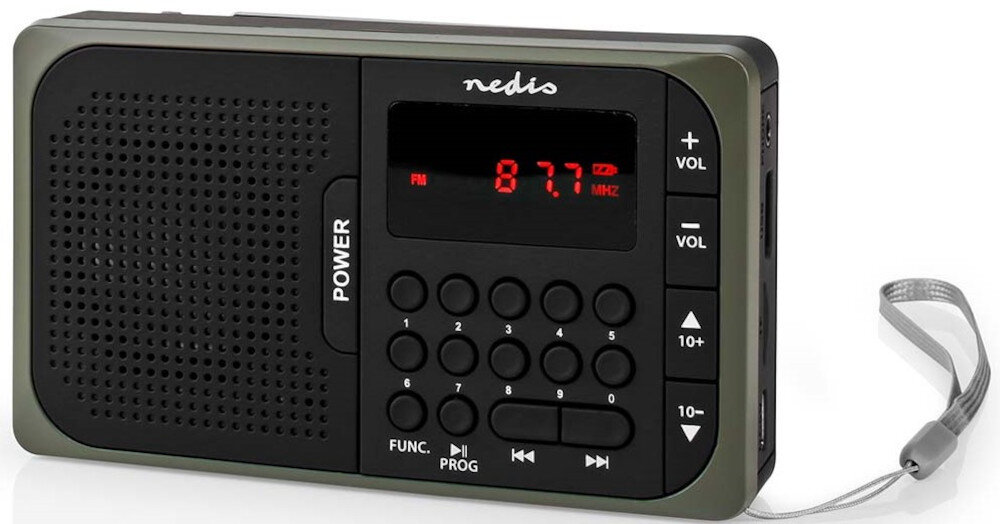 Radio NEDIS RDFM2100GY akumulator