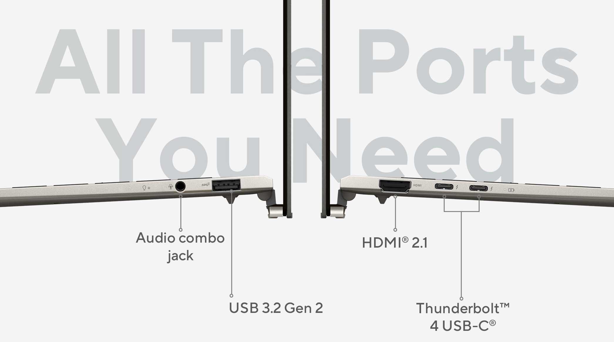 Laptop ASUS Zenbook S 13 OLED UX5304 - Thunderbolt 4 USB-C 
