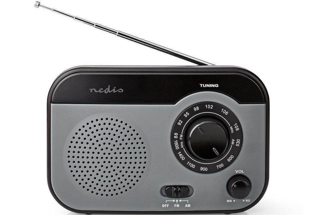 Radio NEDIS RDFM1340GY uchwyt
