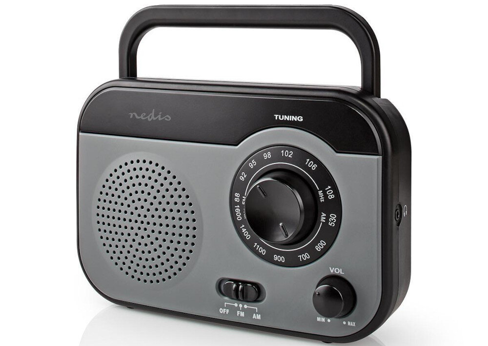 Radio NEDIS RDFM1340GY wejście 3.5 mm