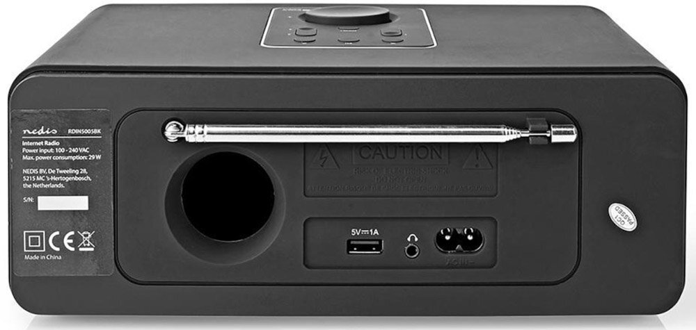 Radio internetowe NEDIS RDIN5005BK - bluetooth