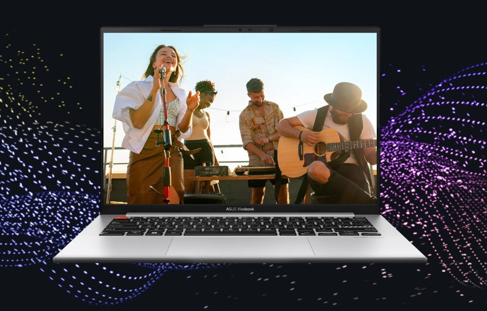 Laptop ASUS VivoBook S 14 K5404VA 14 i5-13500H 16GB RAM 512GB SSD Windows 11 Home dźwięk audio mikrofon redukcja szumów