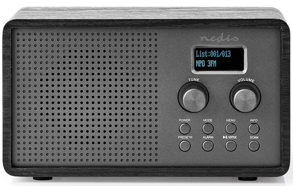 Radio NEDIS RDDB5110BK - Praktyczne i wygodne, waga i wymiary
