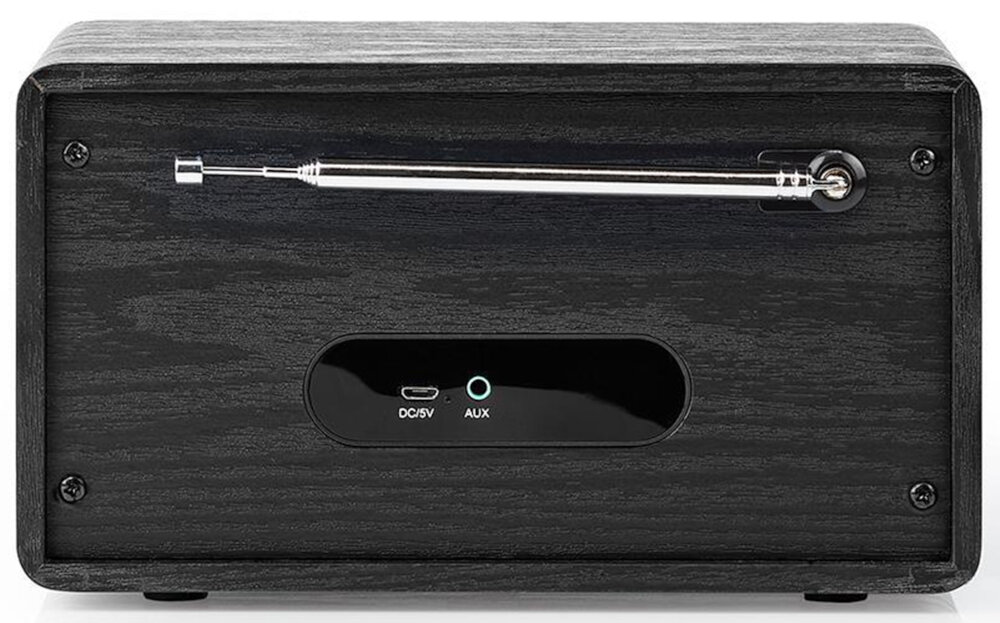 Radio NEDIS RDDB5110BK - Funkcja budzika i zegara, brzęczyk