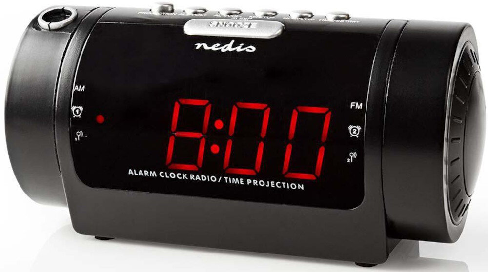 >Radiobudzik NEDIS CLAR005BK wyświetlacz LED