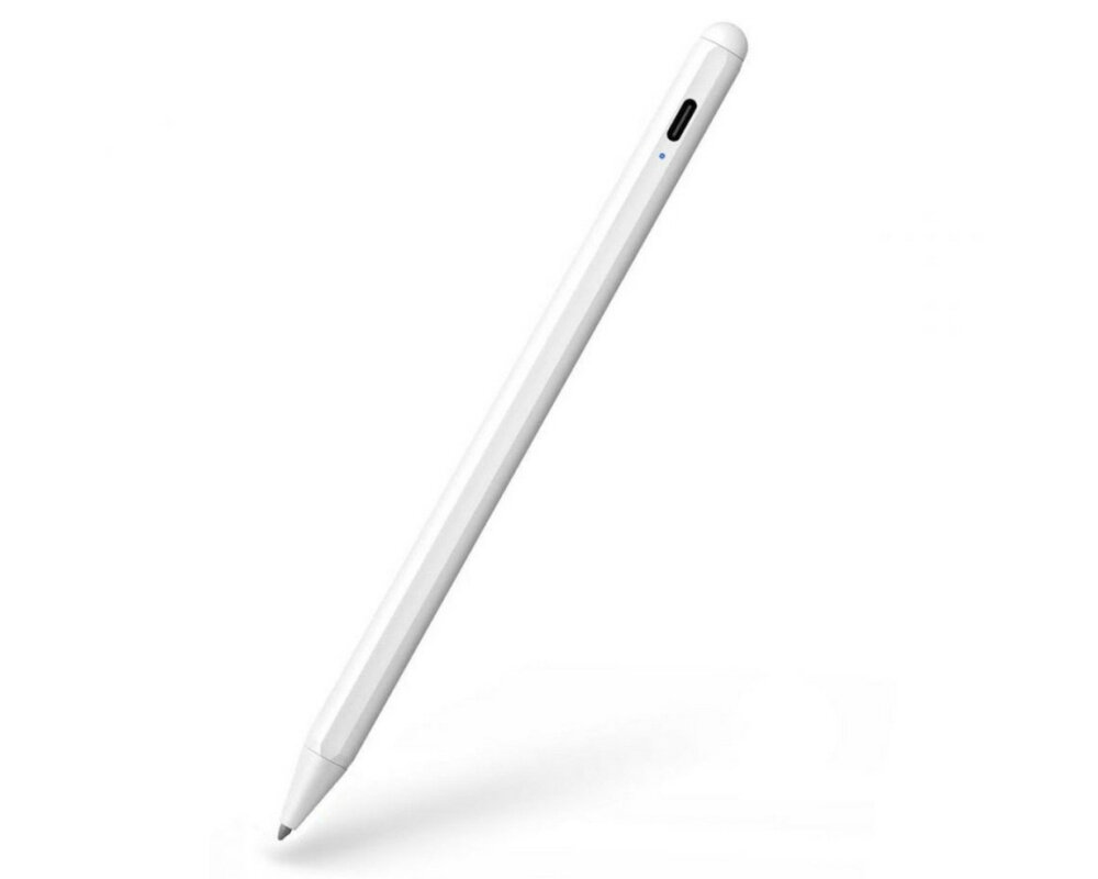 Rysik TECH-PROTECT UltraPrecise Magnetic Stylus Biały mechanizm narzędzie grafika czułość precyzja komfort magnetyczne rozwiązanie obsługa ładowanie dioda LED