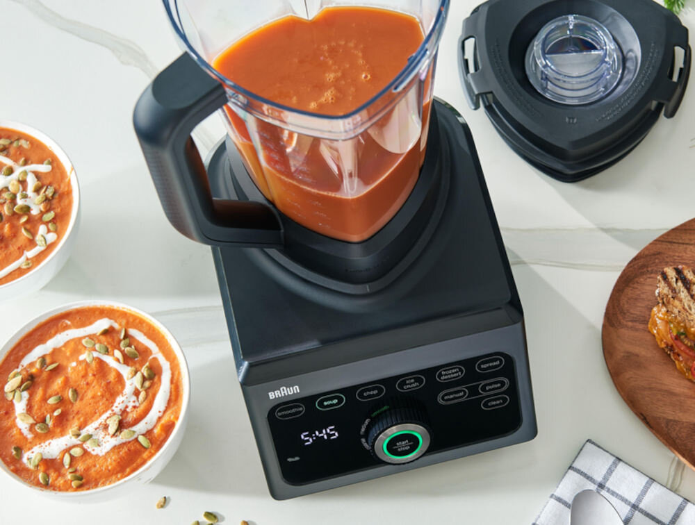 Blender kielichowy BRAUN Powerblend 9 JB9040 Funkcja gorącej zupy
