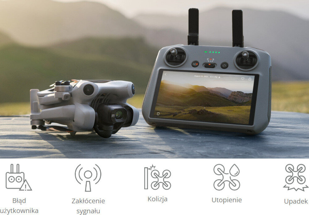 Ochrona DJI Care Refresh do Mini 4 Pro (12 miesięcy) zasady wypadki