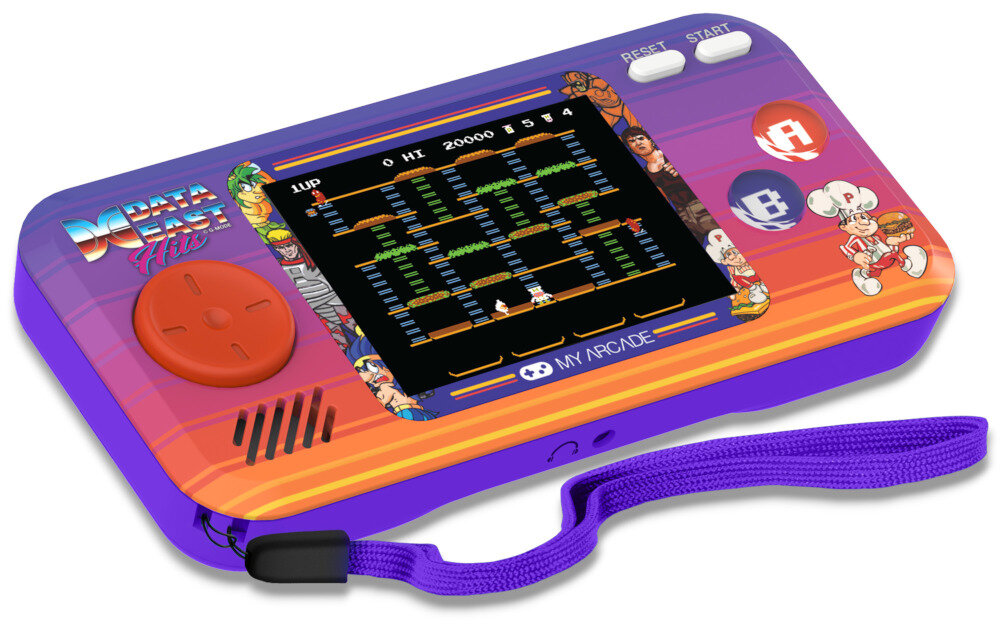 Konsola MY ARCADE DGUNL-4127 gra grywalność retro dźwięk prywatność gniazdo słuchawkowe zasilanie grafika