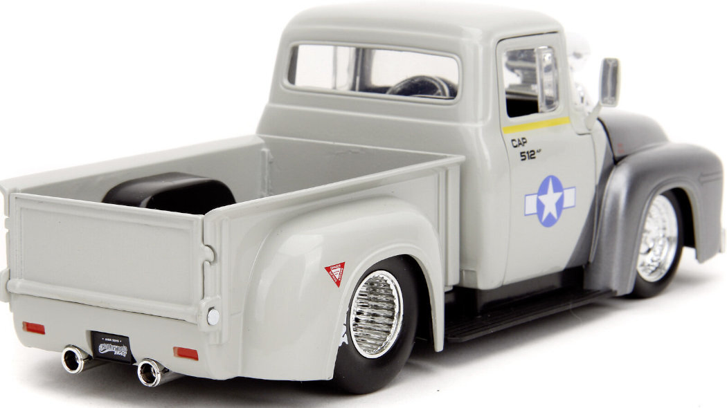 Samochód JADA TOYS Street Fighter 1956 Ford F-100 + figurka zabawa ruchomy jazda przygoda realizm