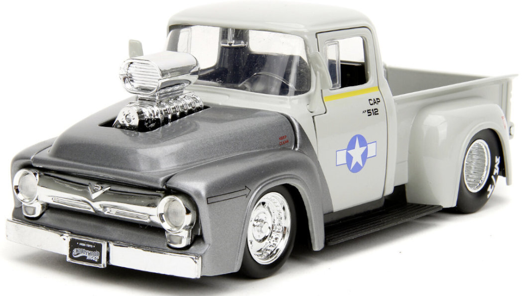 Samochód JADA TOYS Street Fighter 1956 Ford F-100 + figurka zabawa ruchomy jazda przygoda realizm