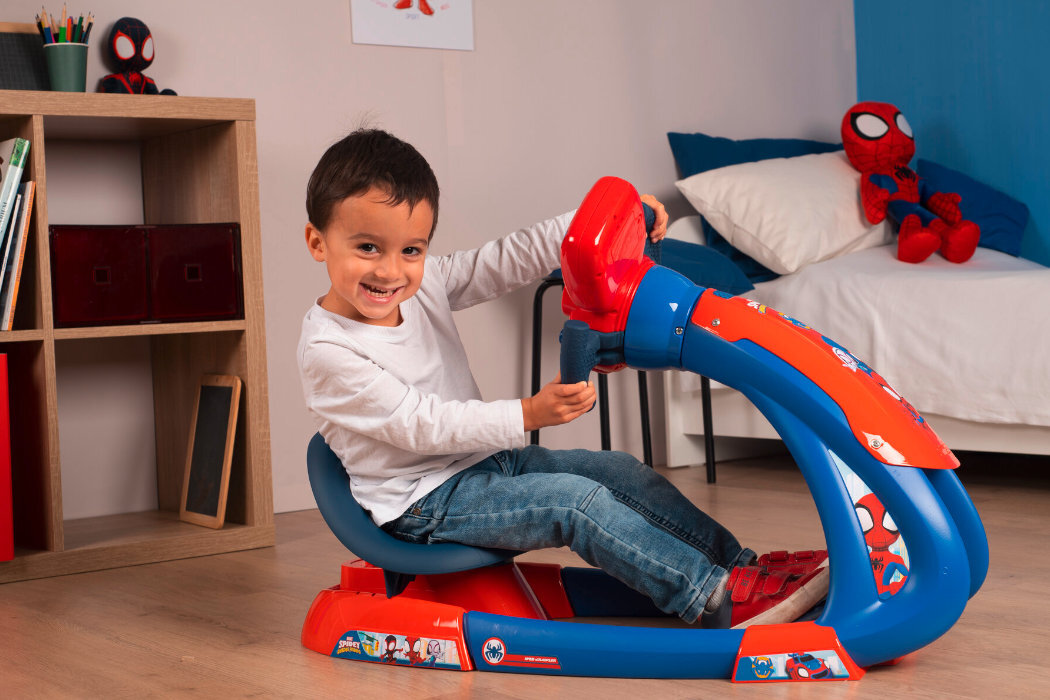 Zabawka symulator jazdy SMOBY Spidey i jego niesamowici przyjaciele V8 Driver 7600370218 wyposażenie zabawa nauka kosmos latanie astronauta