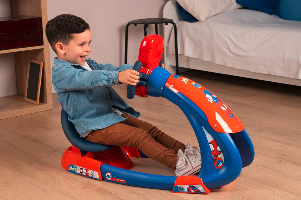 Zabawka symulator jazdy SMOBY Spidey i jego niesamowici przyjaciele V8 Driver 7600370218 wyposażenie zabawa nauka kosmos latanie astronauta