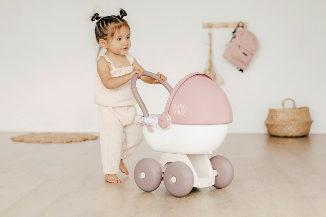 Wózek SMOBY Baby Nurse zabawa nauka kreatywność materiały rozwój