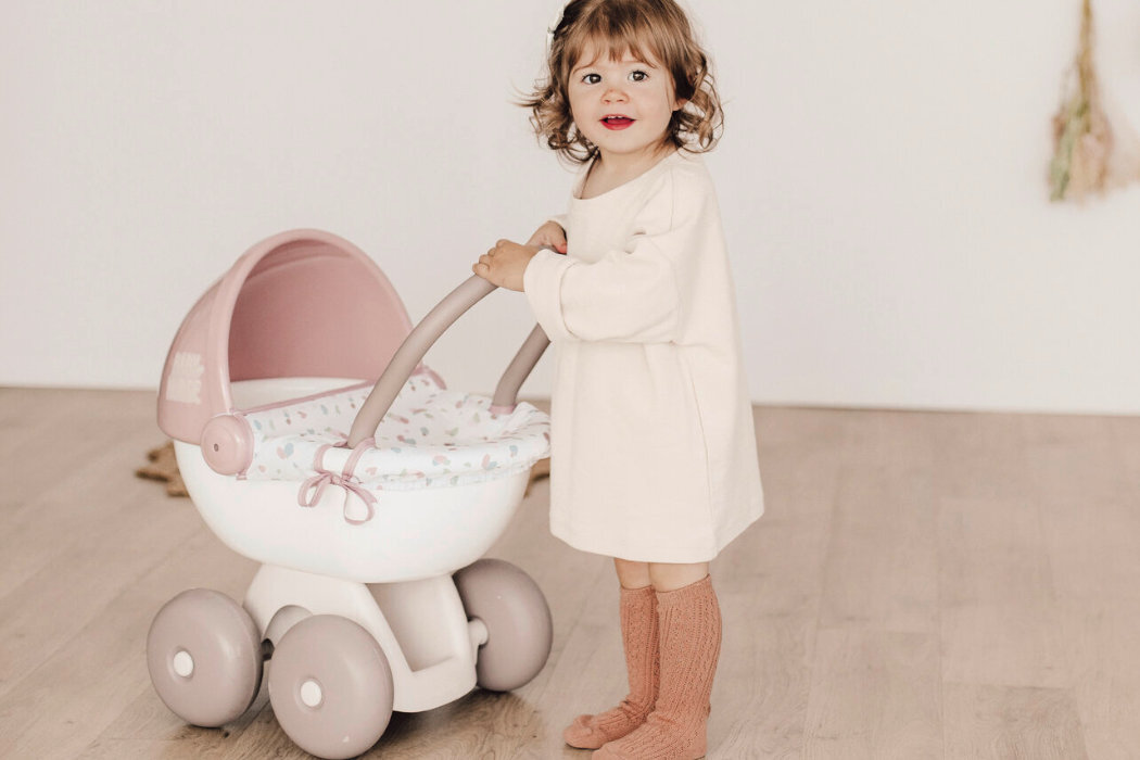 Wózek SMOBY Baby Nurse zabawa nauka kreatywność materiały rozwój