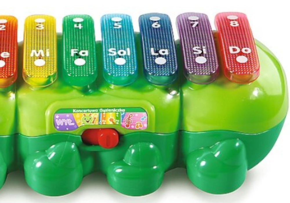 Zabawka interaktywna VTECH Koncertowa Gąsieniczka zaufanie zabawa śmiech rozwój