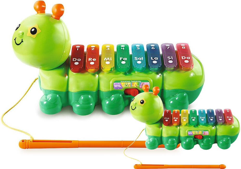 Zabawka interaktywna VTECH Koncertowa Gąsieniczka zaufanie zabawa śmiech rozwój