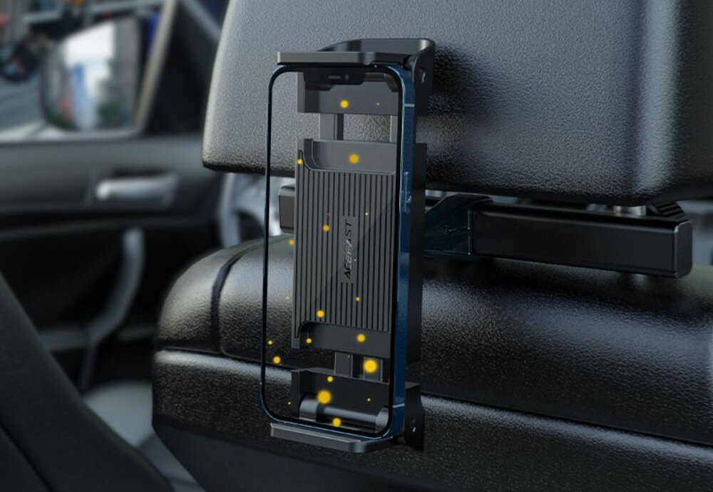 Uchwyt na telefon i tablet ACEFAST D8 Czarny uchwyt na zagłówek do auta uchwyt na smartfon uchwyt na fotel uchwyt acefast d8
