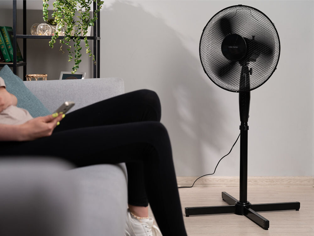 Wentylator MILLA HOME MFN106 Czarny smiglo srednica wyglad metalowa konstrukcja