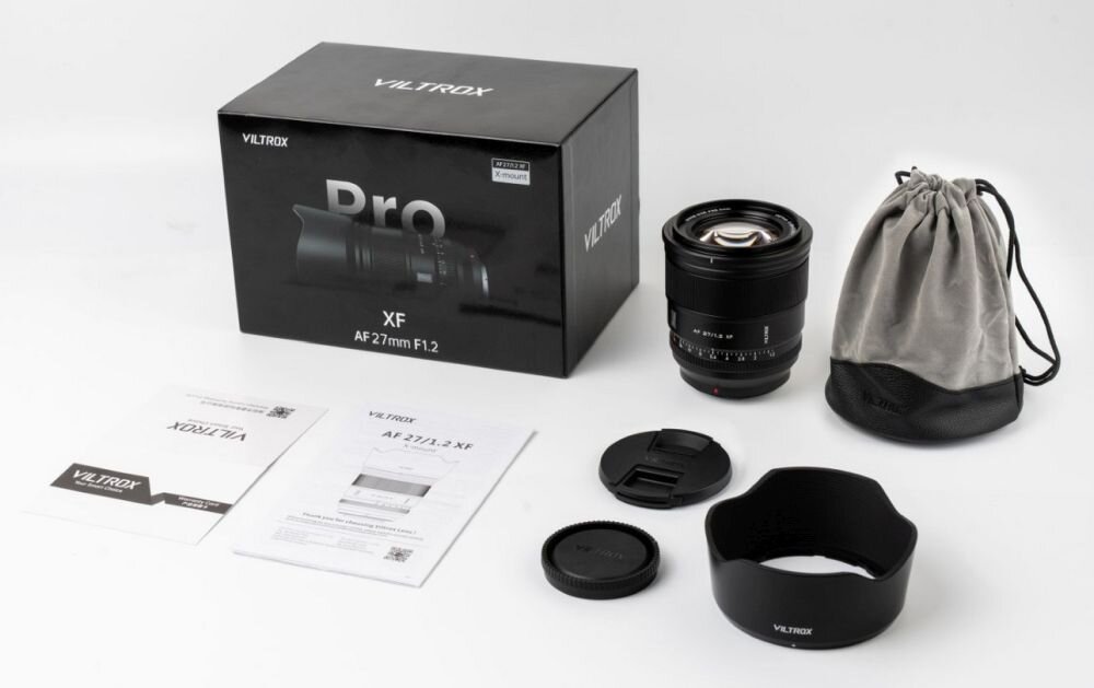 Obiektyw VILTROX AF 27mm F1.2 ogniskowa przysłona ostrość pierścienie optyka soczewki powłoki montaż bagnet światło jasność zoom filtry waga