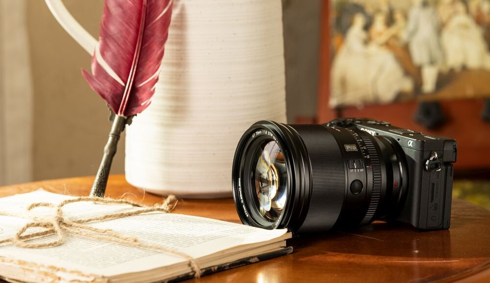Obiektyw VILTROX AF 75mm F1.2 ogniskowa przysłona ostrość pierścienie optyka soczewki powłoki montaż bagnet światło jasność zoom filtry waga