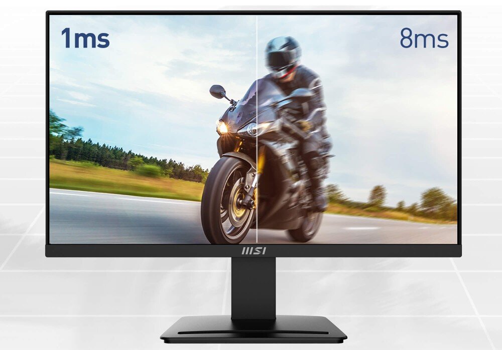 Monitor MSI Pro MP2412 23.8 1920x1080px 100Hz 1 ms [MPRT] płynność odświeżanie czas reakcji synchronizacja