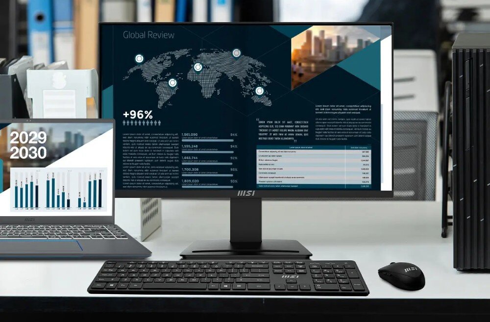 Monitor MSI Pro MP2412 23.8 1920x1080px 100Hz 1 ms [MPRT] porty złącza