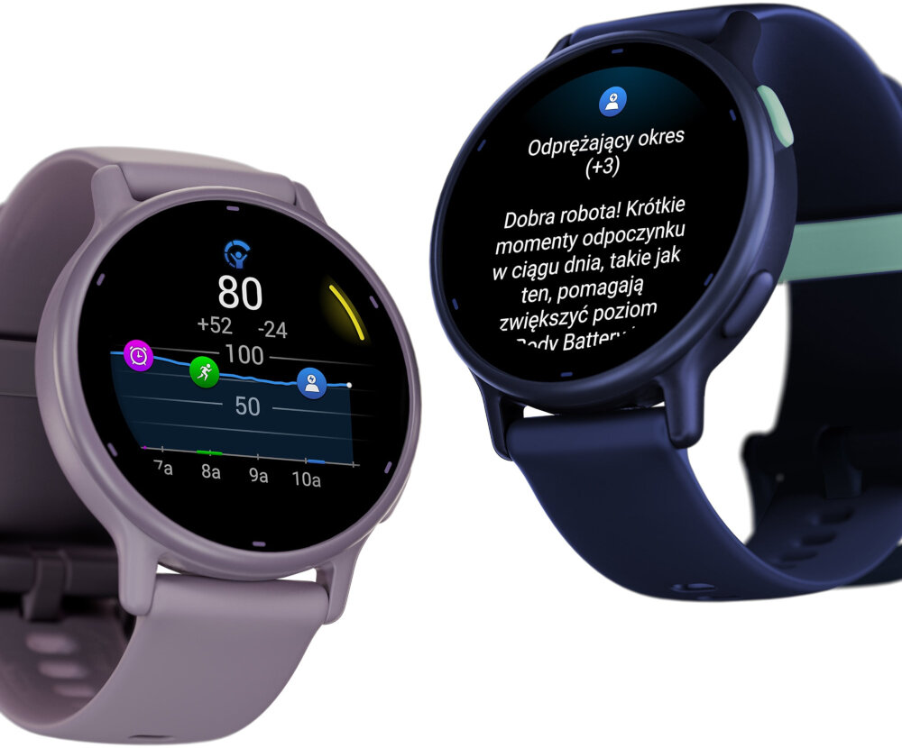GARMIN Vivoactive 5 Спортивний годинник Екран Батарея Датчики Здоров’я Спорт Ремінець Зарядка Ємність Роздільна здатність Підключення Контроль Кров’яний пульс Дзвінки Додаток для смартфона