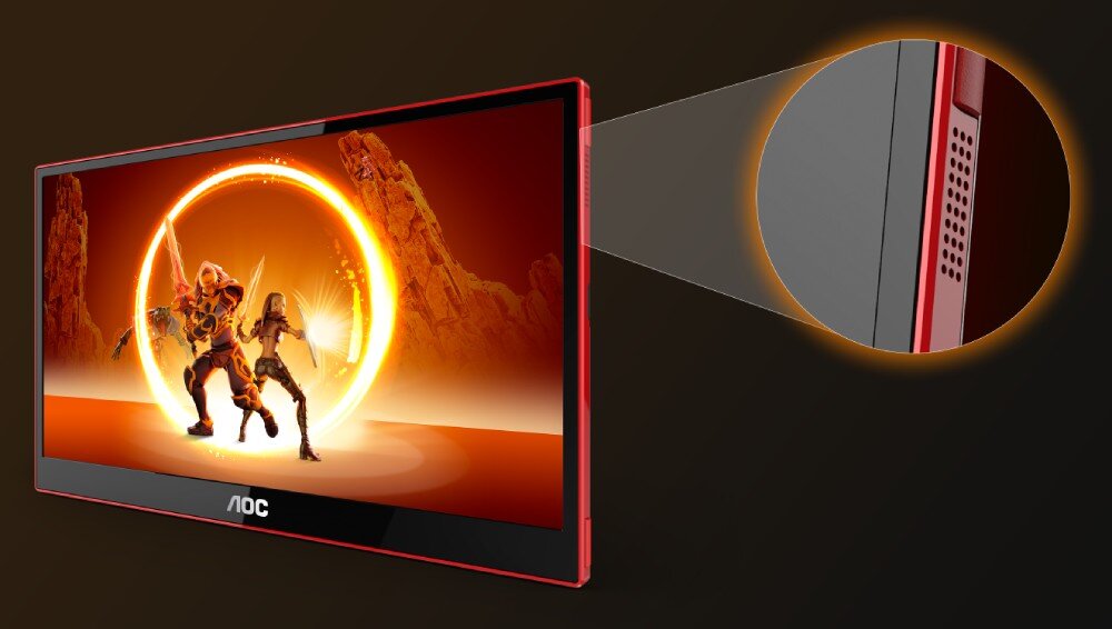 Monitor AOC 16G3 15.6 1920x1080px IPS 144Hz 4 ms [GTG] głośniki dźwięk