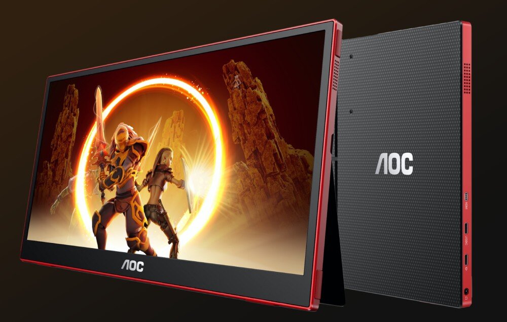 Monitor AOC 16G3 15.6 1920x1080px IPS 144Hz 4 ms [GTG] porty podłączenie zasilanie