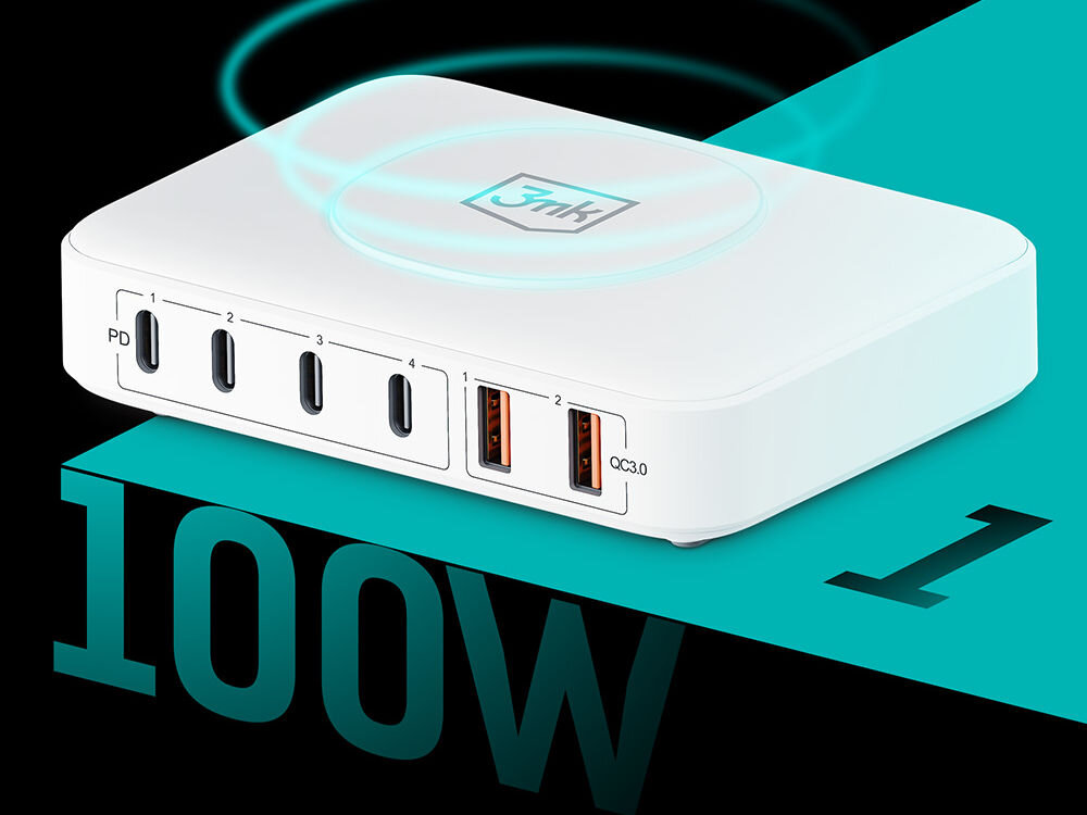 Stacja ładująca 3MK Hyper Charger Powermax 100W