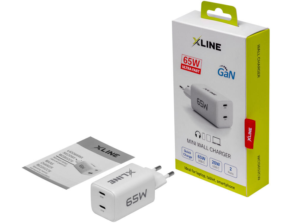 Ładowarka indukcyjna XLINE WCG652CW Biały elementy zestaw