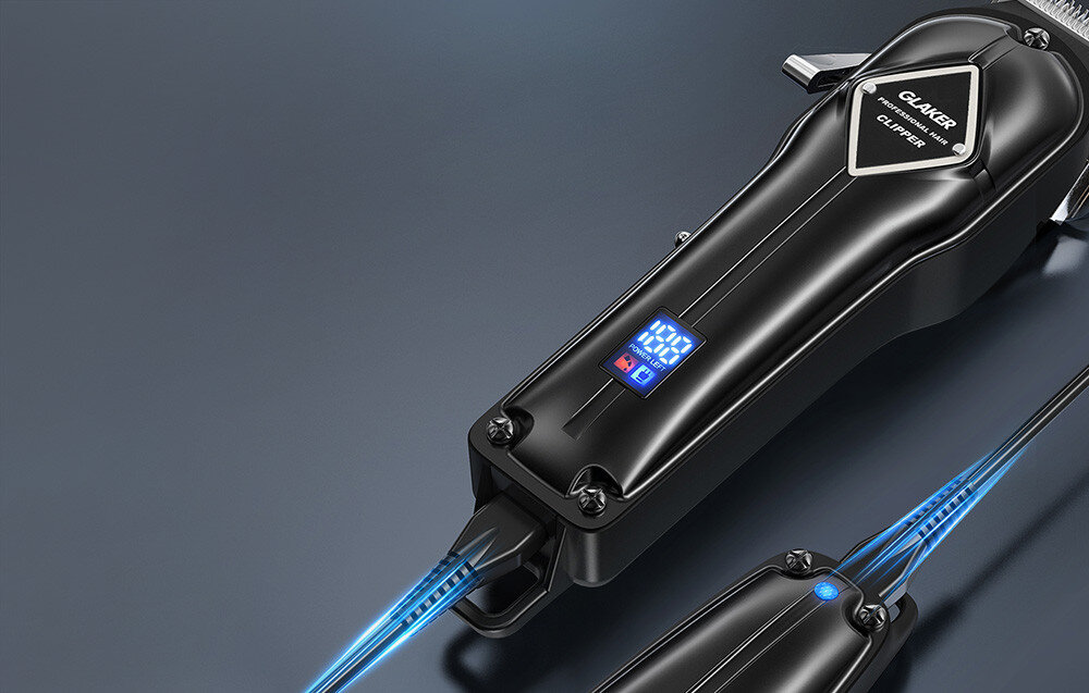 Elektryczna maszynka do strzyżenia i trymer Glaker GL-K11S+ I11 Intuicyjny wyświetlacz LED