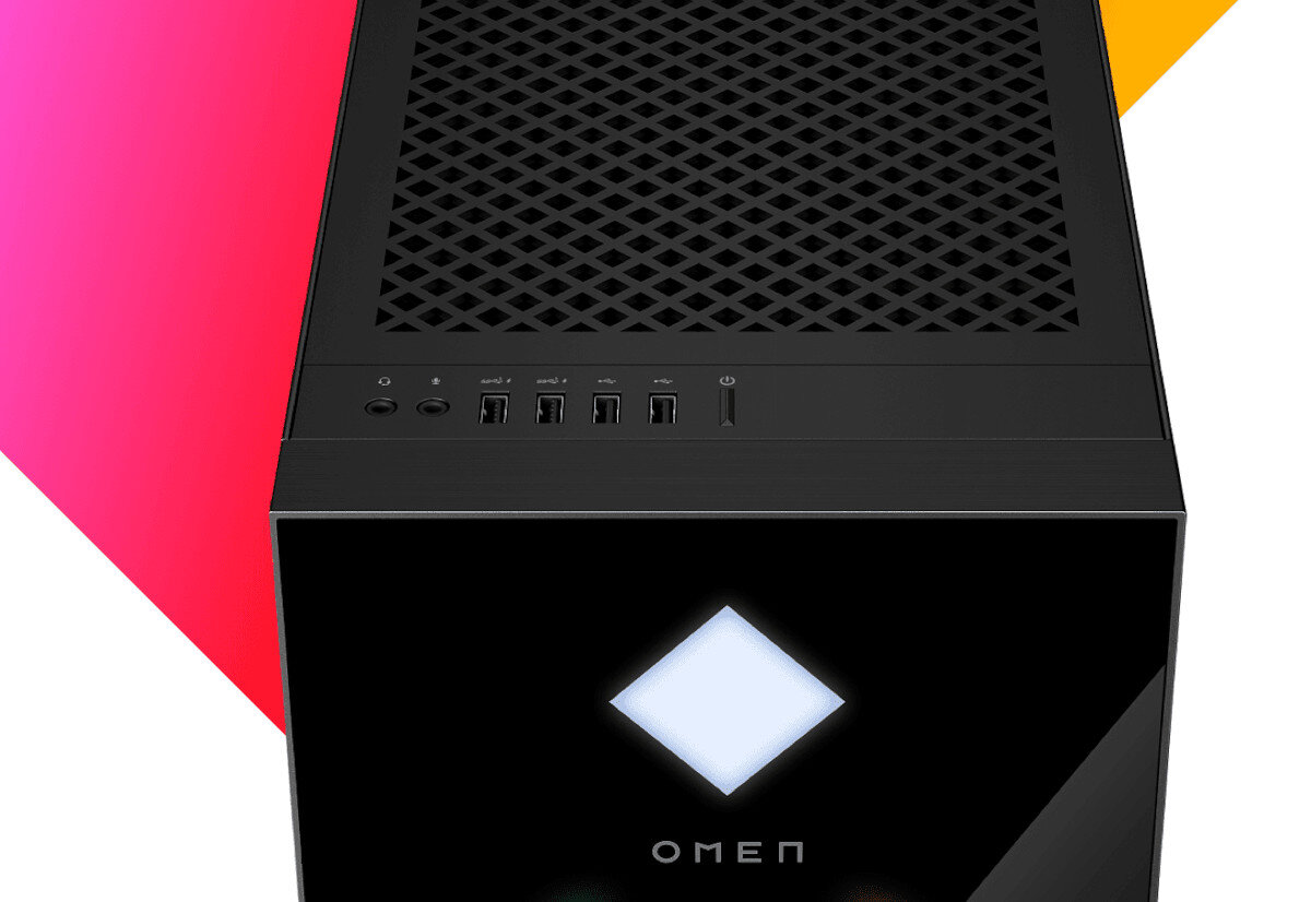 Komputer HP Omen GT21-0049NW R7-5800X 32GB RAM 1TB SSD 1TB HDD GeForce RTX3080 Windows 11 Home porty złącza podłączenie