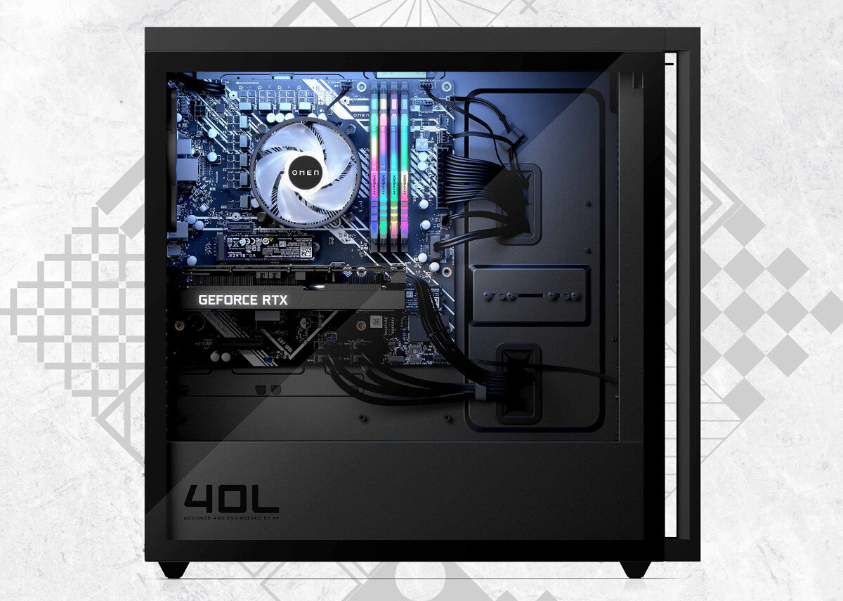 Komputer HP Omen GT21-0049NW R7-5800X 32GB RAM 1TB SSD 1TB HDD GeForce RTX3080 Windows 11 Home pamięć płynność opóźnienia wydajność