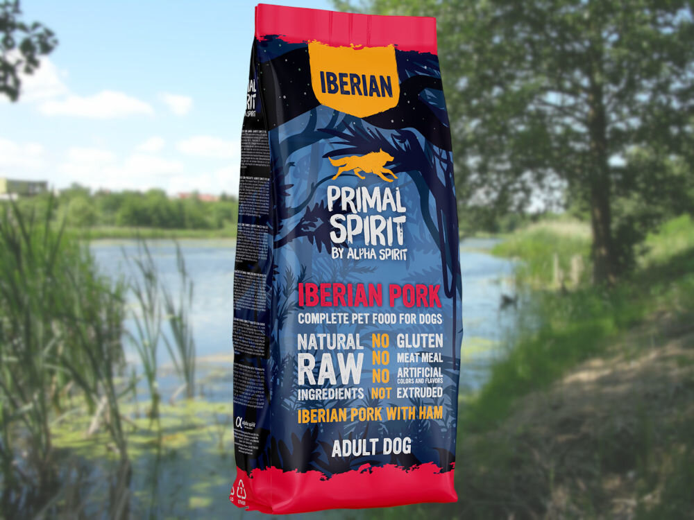 Karma dla psa PRIMAL SPIRIT Iberian Pork 12 kg naturalne składniki
