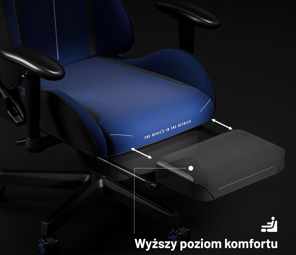 Fotel Diablo CHAIRS X-ST4RTER poduszka ledzwiowa podnozek wygoda