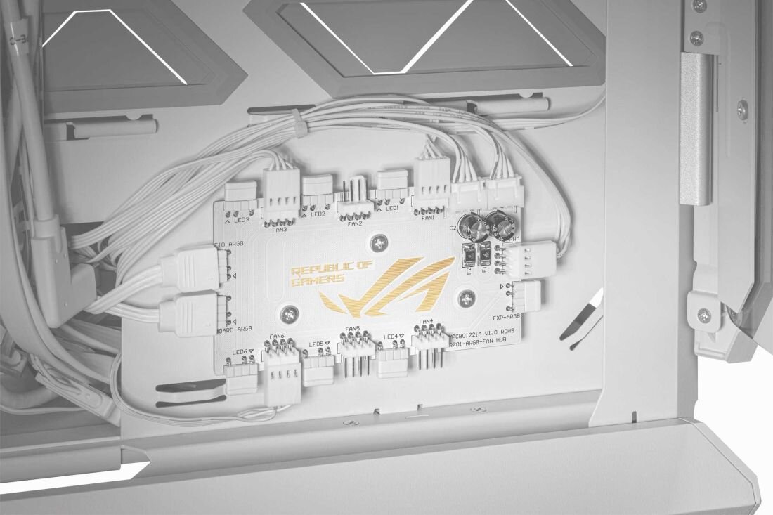 Obudowa ASUS ROG Hyperion GR701 - kontrola ARGB 